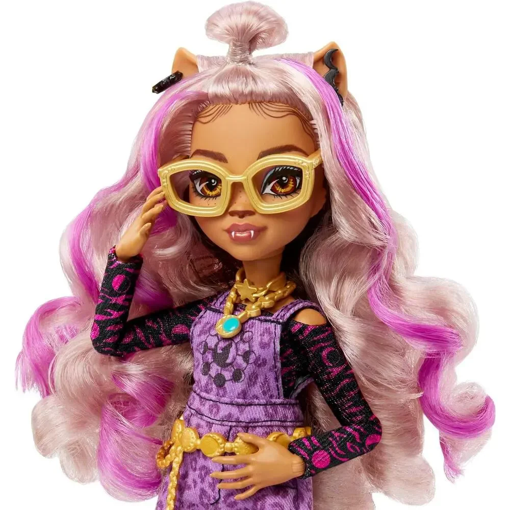 Monster High Clawdeen Wolf Fashion Doll Pet Dog Crescent  Accessories NWT
